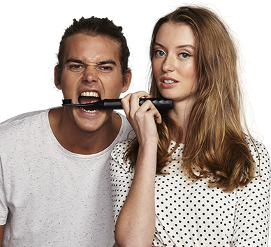 Brushing Couple